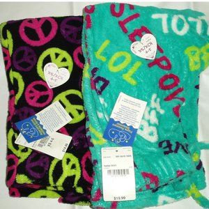 Fleece Black Turq Lot Pajamas Pants Girls Sleep
